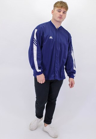 VINTAGE ADIDAS JACKET IN BLUE