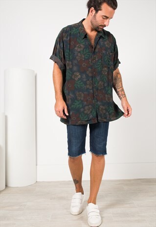 VINTAGE 80S HAWAIIAN SHIRT / S1772