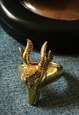 GOLD GOAT RING UNISEX