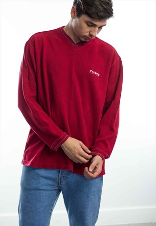 VINTAGE CHAPS RALPH LAUREN SWEATSHIRT JUMPER LOGO 90S XL 15