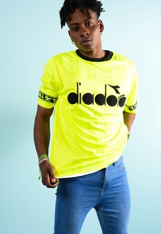 VINTAGE NEON DIADORA TEE SHIRT