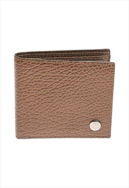 Men's Leather Venous Pattern Wallet - Brown