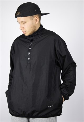 VINTAGE MENS NIKE LIGHTWEIGHT HALF ZIP ANORAK JACKET