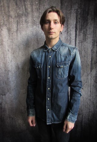 ALLSAINTS DENIM JEAN SHIRT