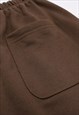 STAR PRINT SKATER SHORTS PREMIUM RAVE PANTS IN BROWN