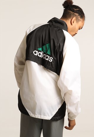 VINTAGE ADIDAS EMBROIDERED LIGHTWEIGHT JACKET