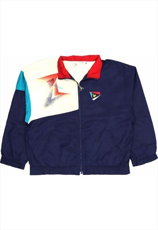 VINTAGE 90'S LE COP SPORTIF WINDBREAKER ROOSTER ZIP UPIP UP