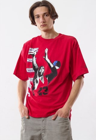 VINTAGE NIKE AIR JORDAN 23 TEE 90S RED BIG LOGO