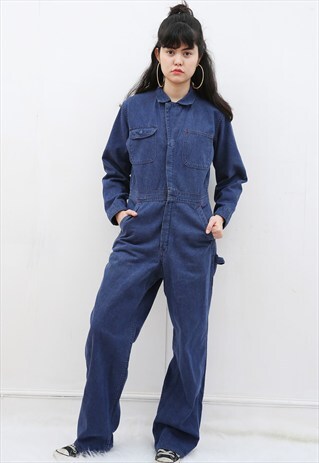 80S VINTAGE WRANGLER DENIM JUMPSUIT