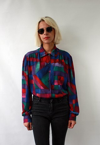VINTAGE 80' AWESOME PRINT SHIRT