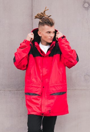 OC ICELANDIC SKI JACKET - RED/BLACK