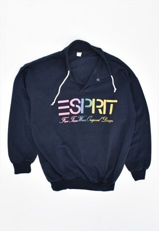 VINTAGE 90'S ESPIRIT SWEATSHIRT JUMPER NAVY BLUE