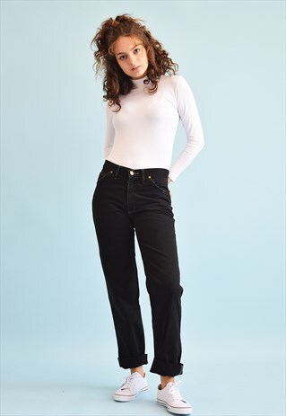 90'S RETRO LEE REGULAR WAIST STRAIGHT DENIM JEANS