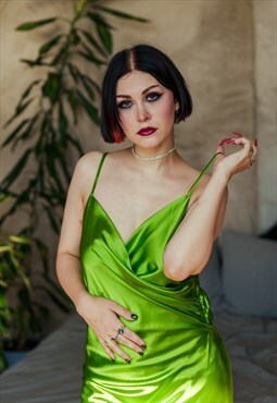Sexy Lime green cami dress