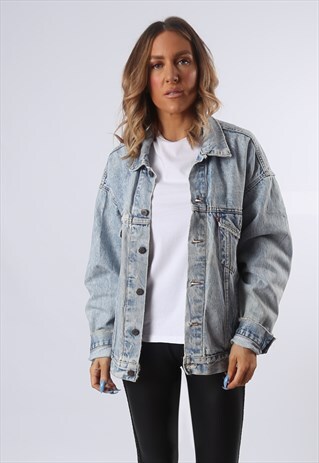 LEVIS DENIM JACKET OVERSIZED FITTED UK 18 (54C)