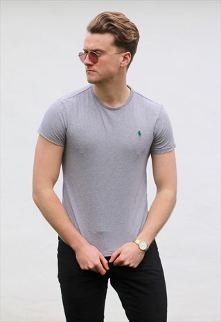 RALPH LAUREN POLO USA ASH GREY T SHIRT