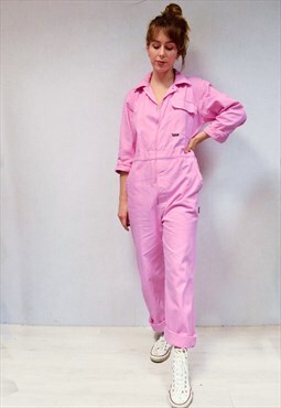 Vintage Deadstock Bubblegum Jumpsuit Boilersuit Pink