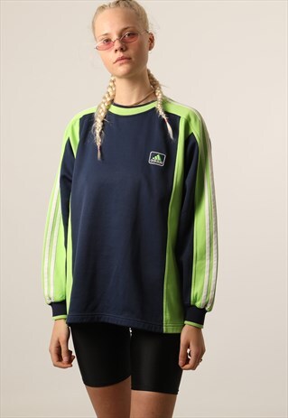 VINTAGE ADIDAS EMBROIDERED LOGO SWEATSHIRT