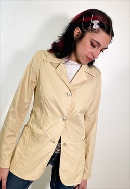 Vintage 90s cream blazer jacket 
