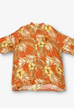 Vintage Pierre Cardin Hawaiian Shirt Orange XL BV18978