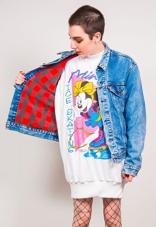 VINTAGE LEVI'S LINED DENIM TRUCKER JACKET