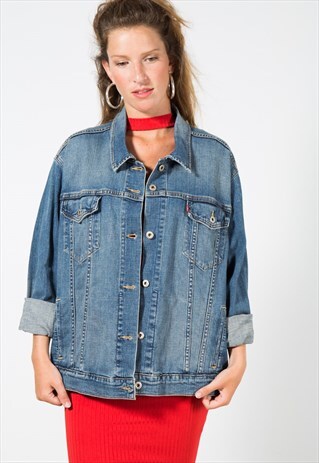 VINTAGE 80S CLASSIC LEVI'S BASIC DENIM JACKET / S1552