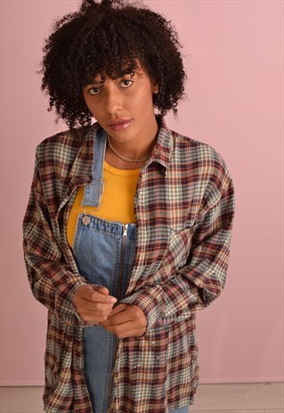 CHECK FLANNEL SHIRT GRS565