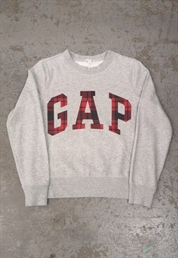 Vintage Gap Sweatshirt Grey with Graphic Logo
