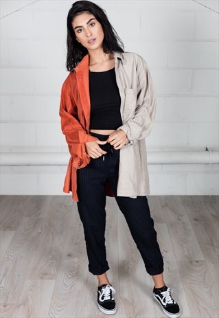 VINTAGE CORDUROY UNISEX RECONSTRUCTED SHIRT