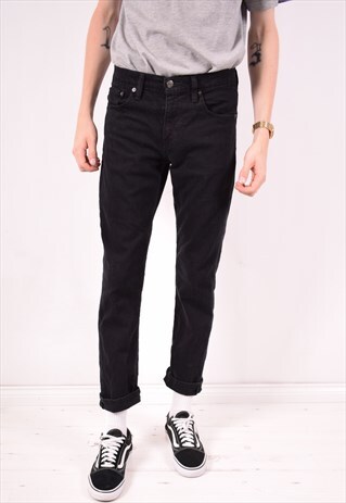 LEVI'S MENS VINTAGE JEANS W32 L29 BLACK 90S