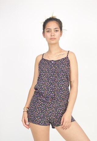 VINTAGE 90'S MUDD PLAYSUIT WITH LACE BACK