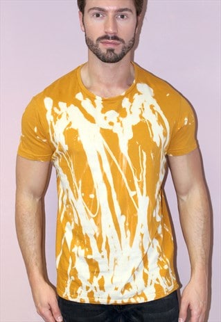 mustard bleached shirt