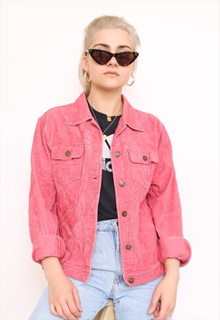 VINTAGE 90S PINK CORD JACKET