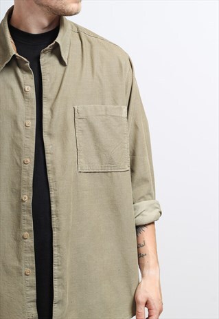 VINTAGE CORDUROY SHIRT BROWN
