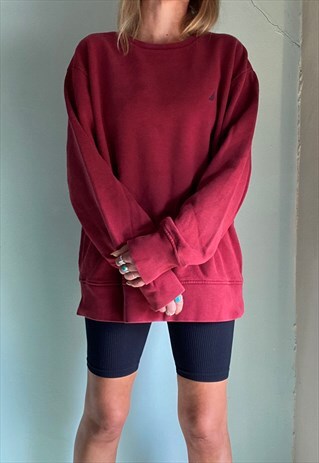 VINTAGE NAUTICA MAROON RED SWEATSHIRT