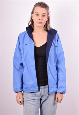 CHAMPION WOMENS VINTAGE JACKET MEDIUM BLUE 90'S