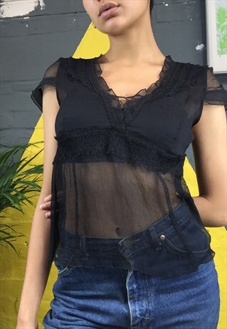 Y2K SEETHROUGH TOP