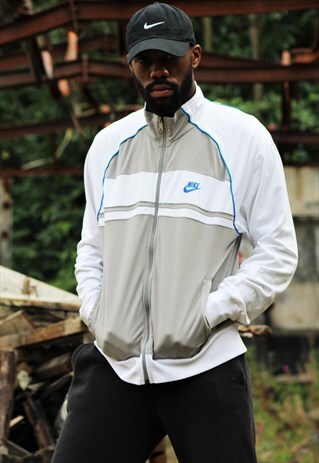 RETRO / NIKE / 90S / WHITE TRACK JACKET