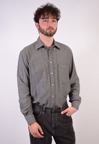VINTAGE PAUL & SHARK SHIRT GREY