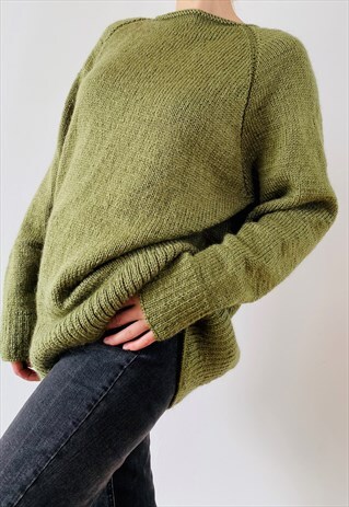 HANDMADE BESPOKE ONE OFF WOOL JUMPER