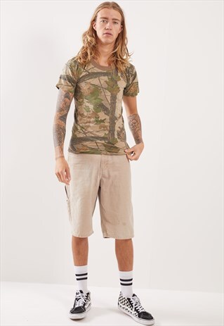 VINTAGE CAMO PRINT T-SHIRT