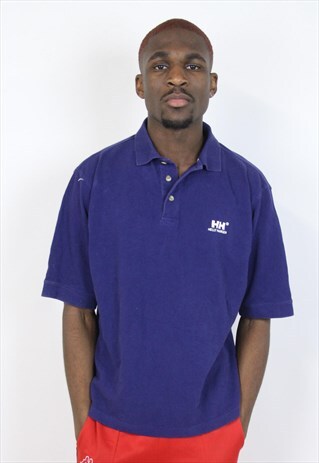 VINTAGE HELLY HANSEN NAVY POLO SHIRT
