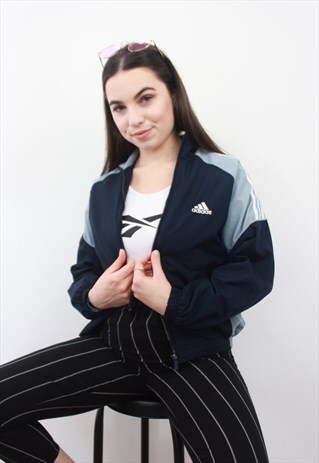 90'S RETRO NAVY FESTIVAL TRACK JACKET