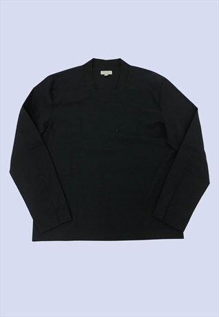 COS MENS NAVY BLUE WOOL PULLOVER SMART CASUAL TAILORED SHIRT