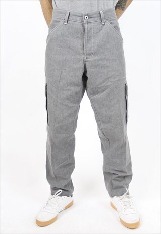 VINTAGE CARGO GREY 90'S TROUSERS