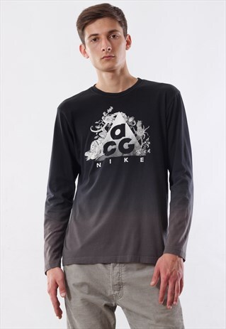 VINTAGE NIKE ACG GREY BIG LOGO LONG SLEEVE