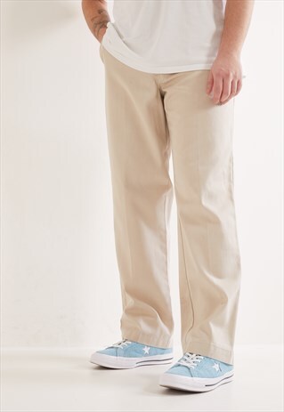 VINTAGE DICKIES STRIAGHT LEG TROUSERS CREAM