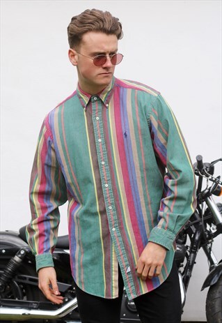 RALPH LAUREN USA REGATTA PASTEL STRIPED SHIRT