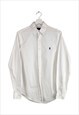 Vintge Ralph Lauren Plain Shirt in White S