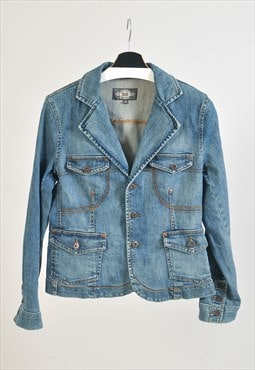 Vintage 00s denim blazer jacket